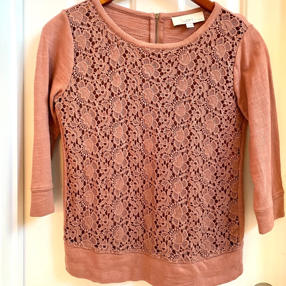 3/4 sleeve lace top